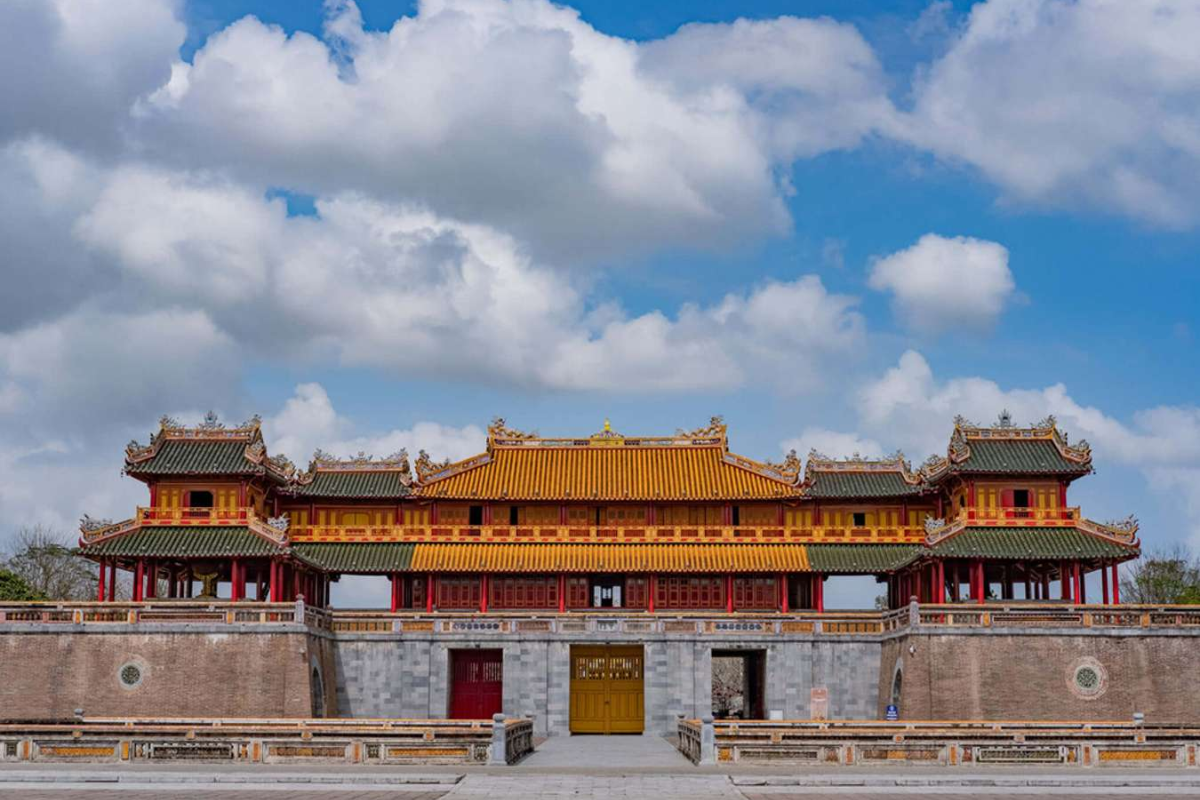 The majestic Hue Citadel under the summer sky